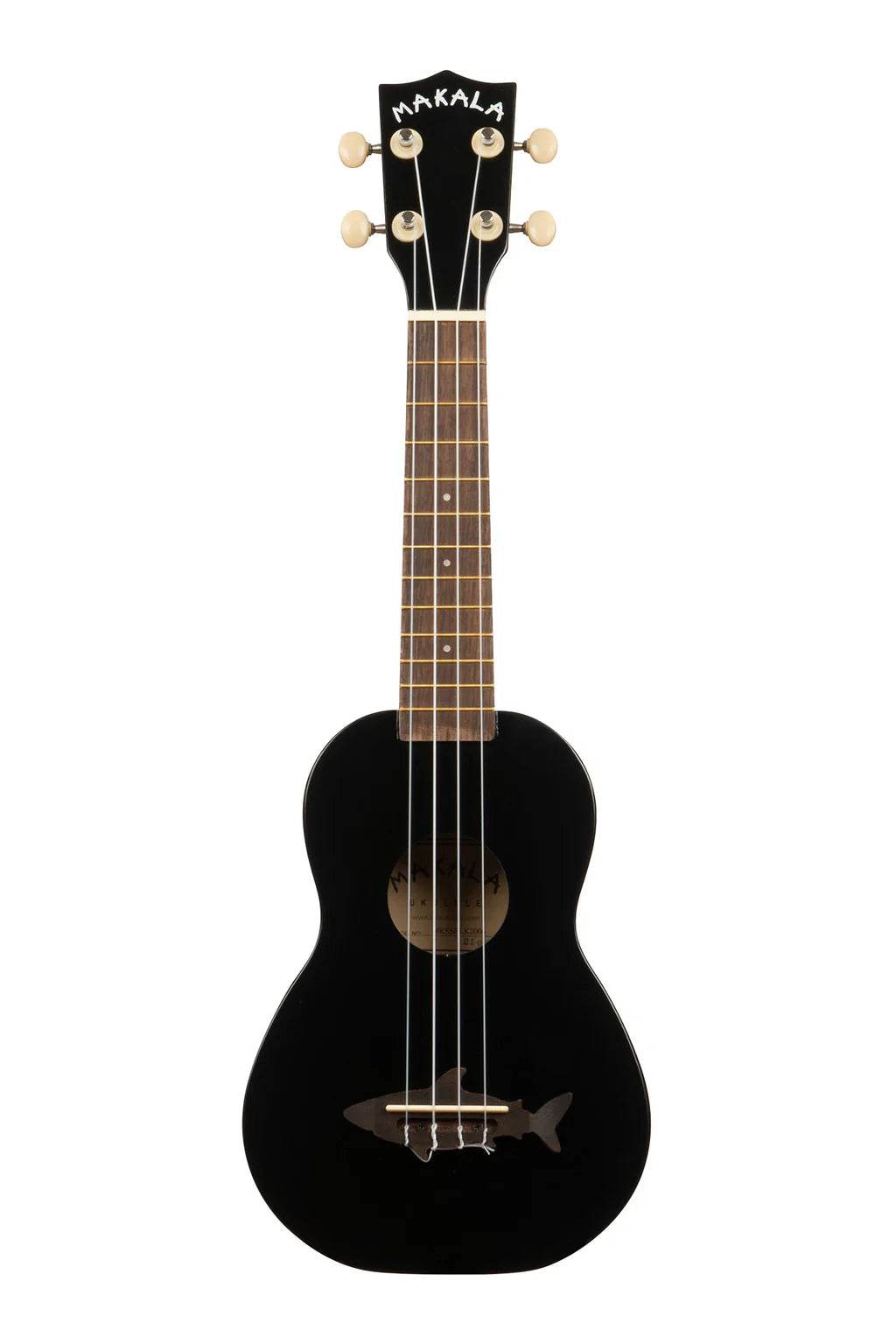MAKALA MKSSBLK Blacktip Shark Soprano Ukulele w/ Tote Bag - Ray's Midbell Music