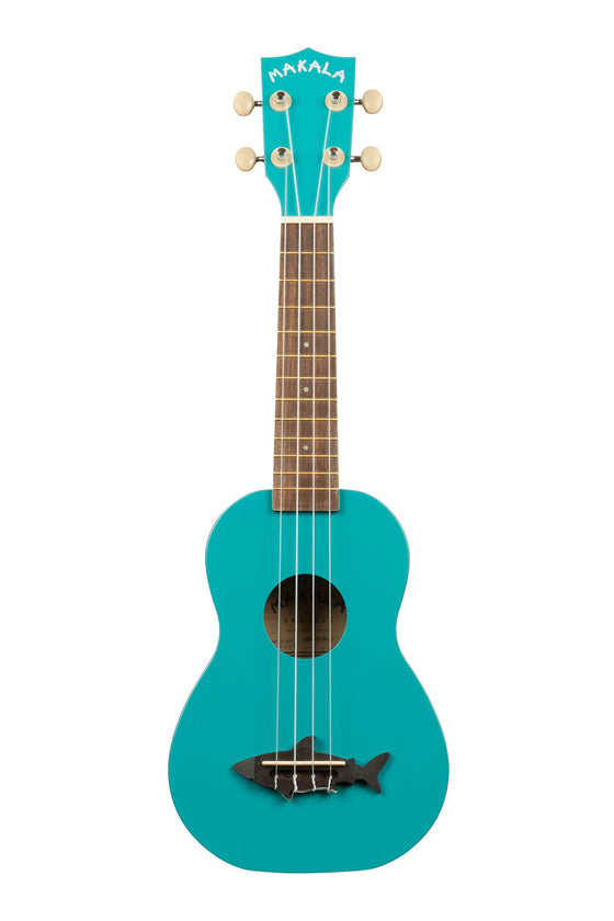 MAKALA MKSSBLU Mako Blue Shark Soprano Ukulele w/ Tote Bag