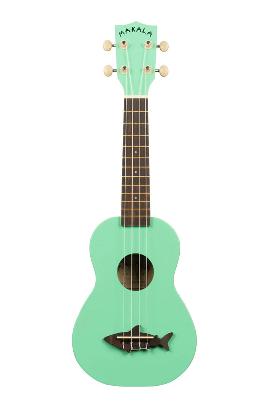 MAKALA MKSSGRN Surf Green Shark Soprano Ukulele w/ Tote Bag