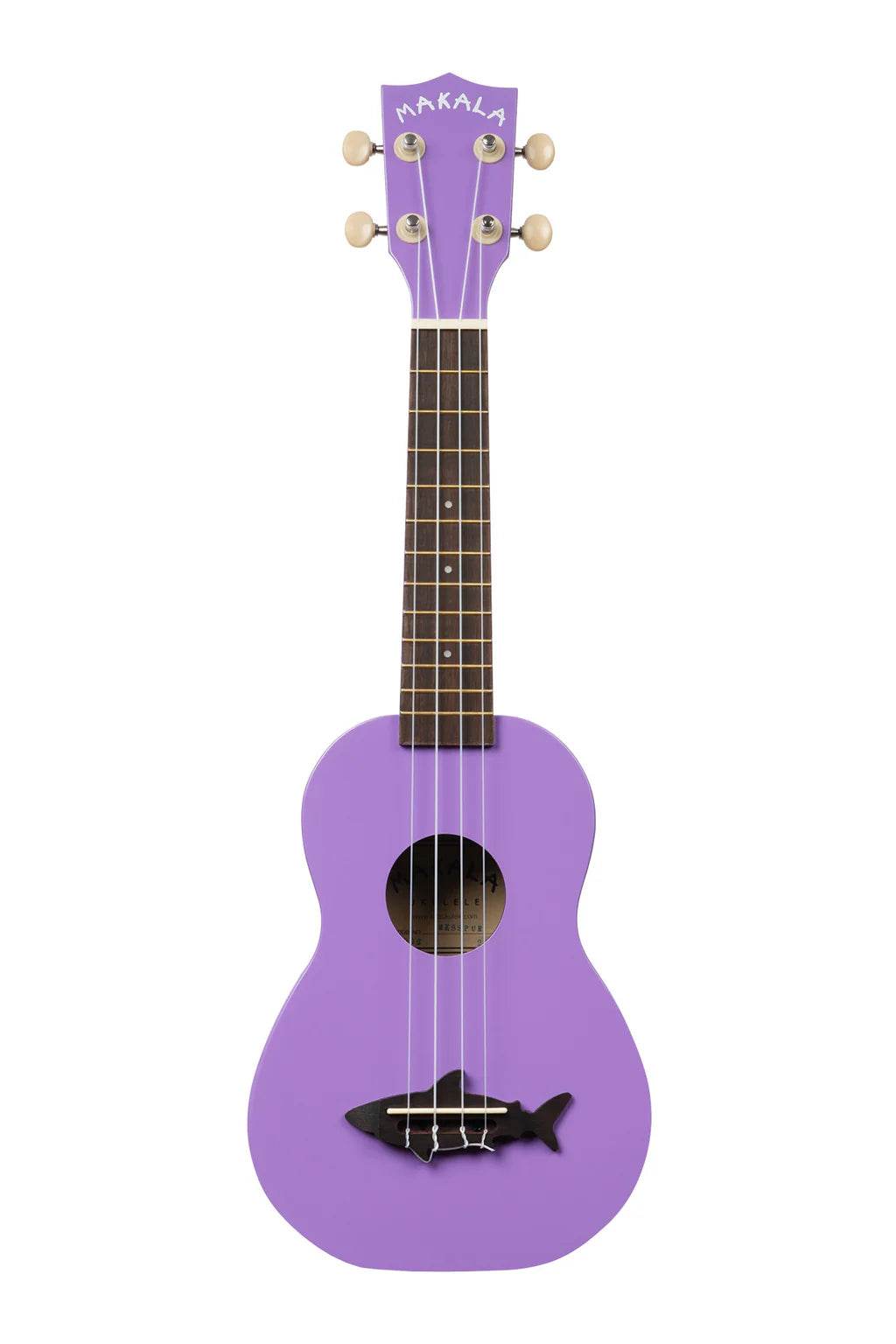MAKALA MKSSPUR Sea Urchin Purple Shark Soprano Ukulele w/ Tote Bag - Ray's Midbell Music