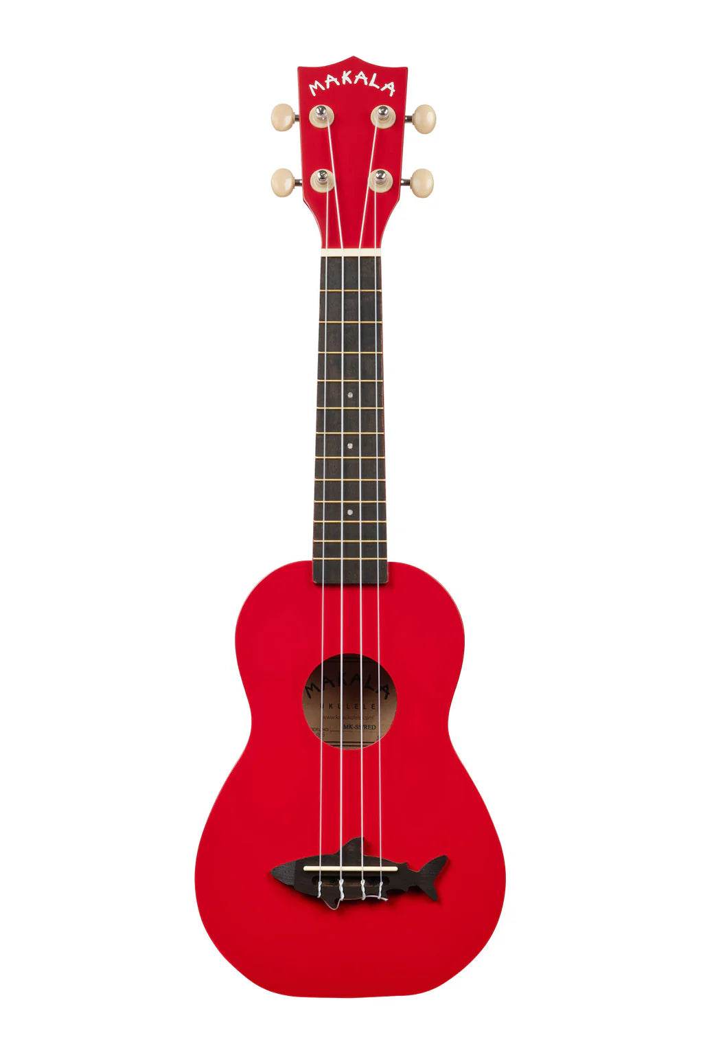 MAKALA MKSSRED Red Sea Shark Soprano Ukulele w/ Tote Bag - Ray's Midbell Music