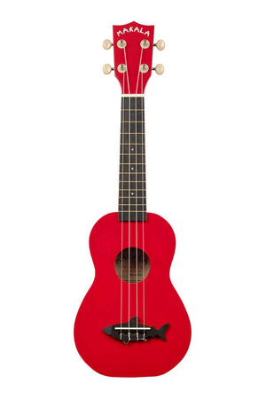 MAKALA MKSSRED Red Sea Shark Soprano Ukulele w/ Tote Bag - Ray's Midbell Music