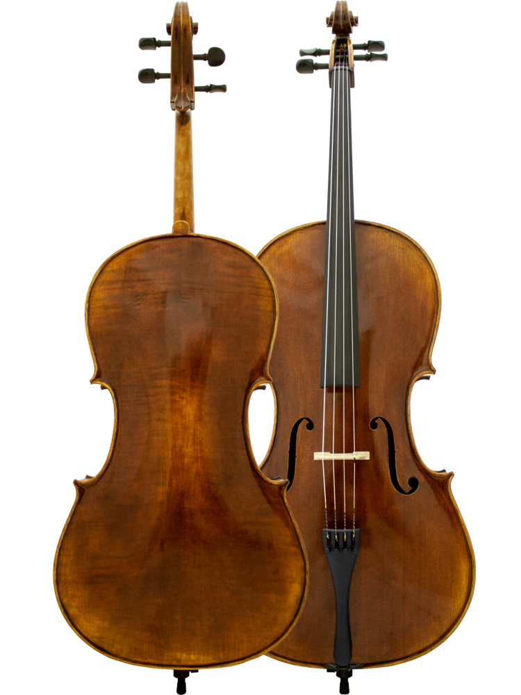 Maple Leaf MLS500C44 4/4 Craftsman Collection Chaconne Cello w/ Soft Case & Carbon Fiber Composite Bow