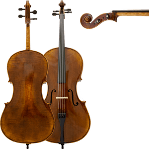 Maple Leaf MLS500C44 4/4 Craftsman Collection Chaconne Cello w/ Soft Case & Carbon Fiber Composite Bow - Ray's Midbell Music