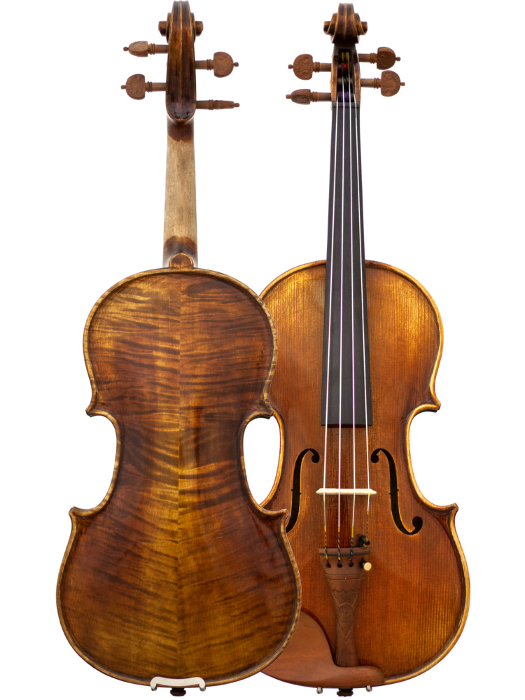 Maple Leaf MLS500VA165 16.5" Craftsman Collection Chaconne Viola w/ Plywood Case & Carbon Fiber Composite Bow