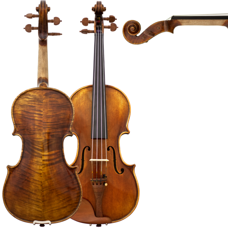 Maple Leaf MLS500VA165 16.5" Craftsman Collection Chaconne Viola w/ Plywood Case & Carbon Fiber Composite Bow
