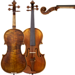 Maple Leaf MLS500VA165 16.5" Craftsman Collection Chaconne Viola w/ Plywood Case & Carbon Fiber Composite Bow