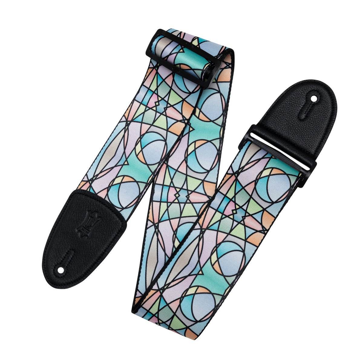 LEVYS MP3SG007 Stained Glass Guitar Strap- Pastel - Ray's Midbell Music