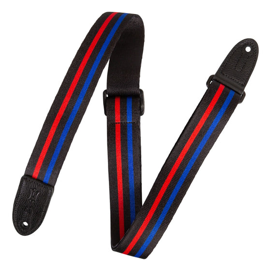 LEVYS MPJR006 1.5" Kids Guitar Strap, Racing Stripe