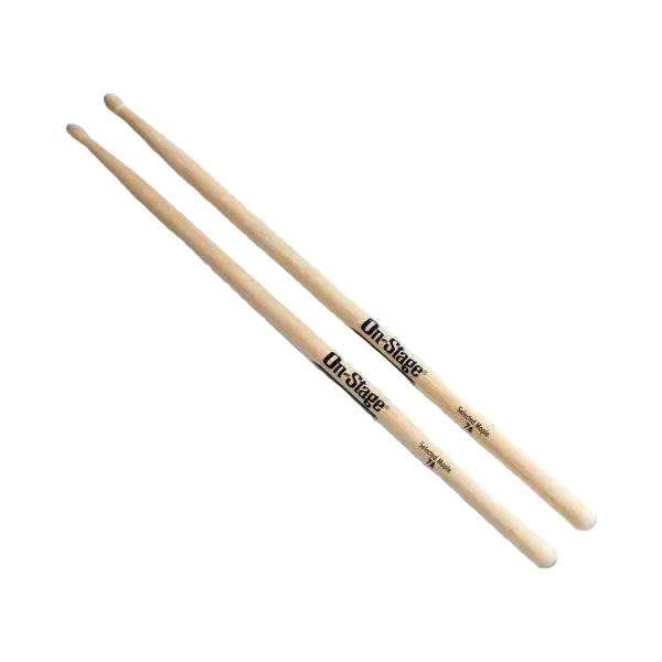ON STAGE MW7AAMS 7A Maple Drum Sticks, 12 Pairs, Wood Tip - Ray's Midbell Music