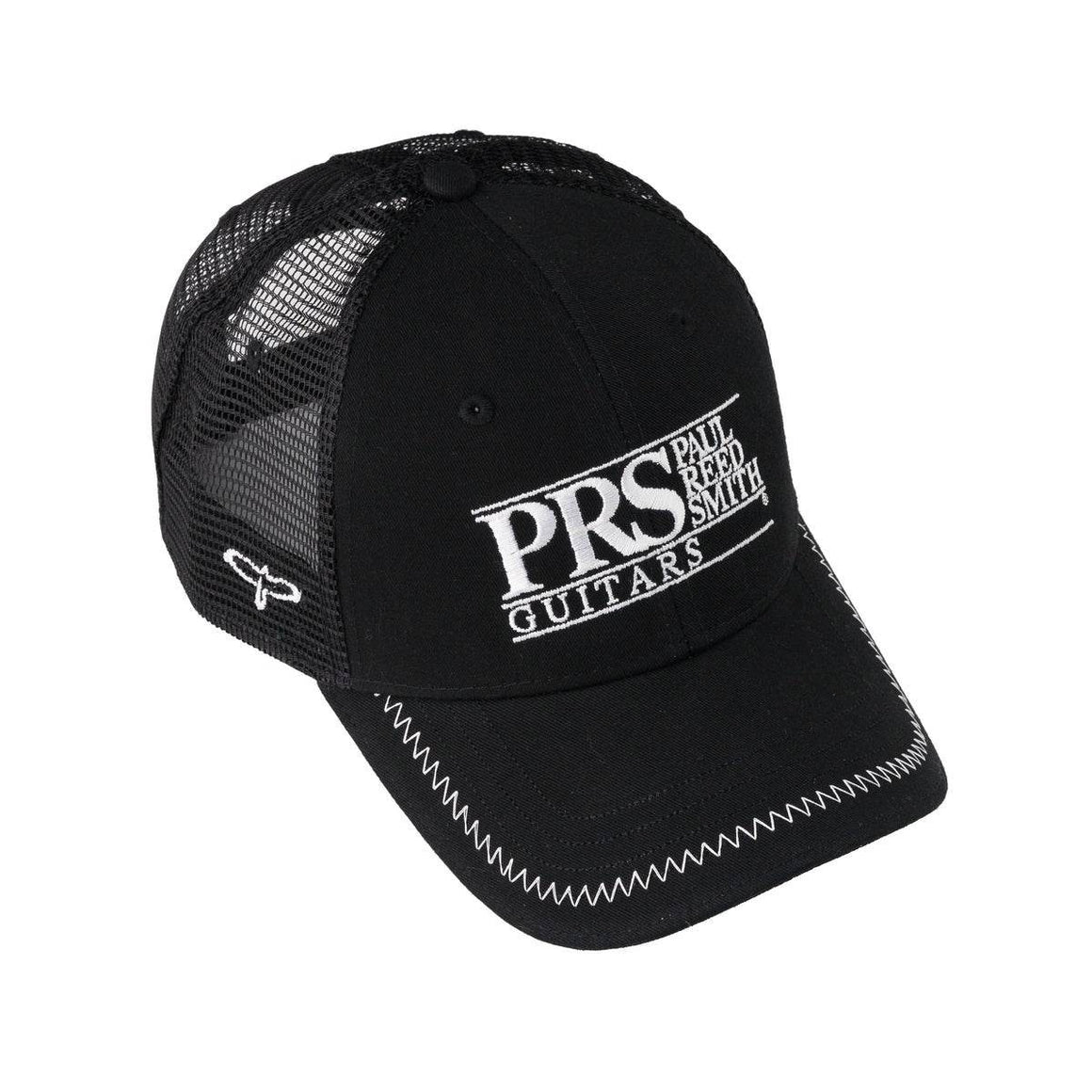 PRS 102886001005 Trucker Hat, Block Logo White, Black - Ray's Midbell Music