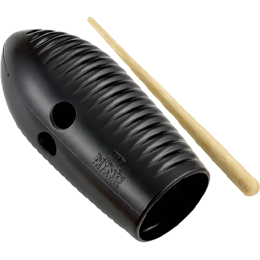 NINO PERCUSSION NINO581BK Mini Güiro, Black