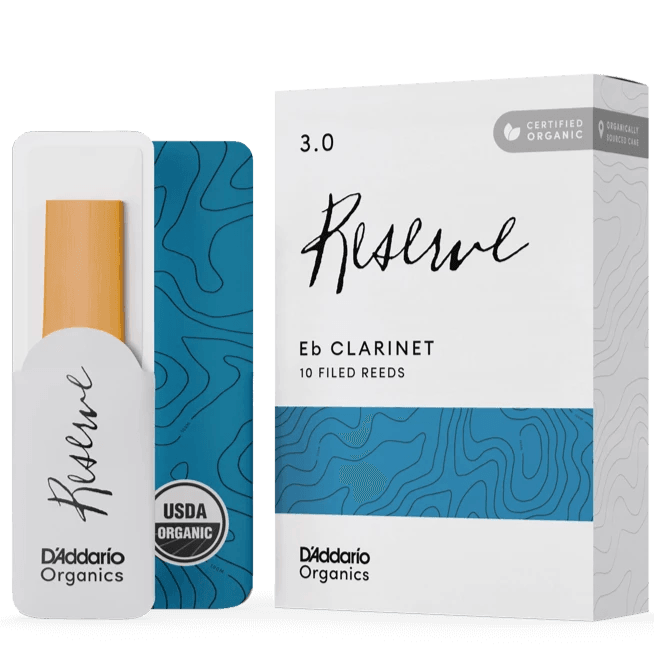 D'addario ODBR1030 #3 Organic Reserve Eb Clarinet Reeds, 10-pack - Ray's Midbell Music