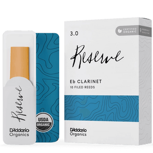 D'addario ODBR1030 #3 Organic Reserve Eb Clarinet Reeds, 10-pack - Ray's Midbell Music