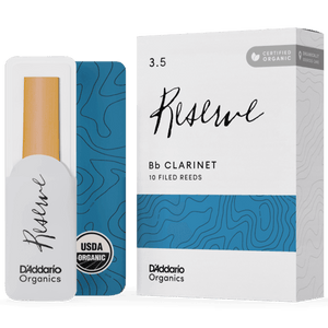 D'addario ODCR1035 #3.5 Organic Reserve Bb Clarinet Reeds, 10-pack - Ray's Midbell Music