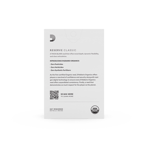D'addario ODCT1030 #3 Organic Reserve Classic Clarinet Reeds, 10 Pack - Ray's Midbell Music