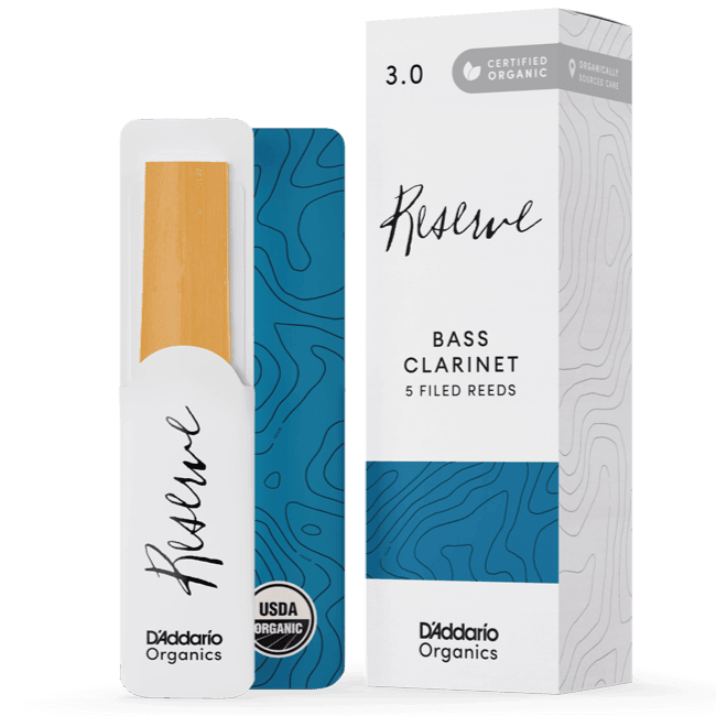 D'addario ODER0530 #3 Organic Reserve Bass Clarinet Reeds, 5-pack - Ray's Midbell Music