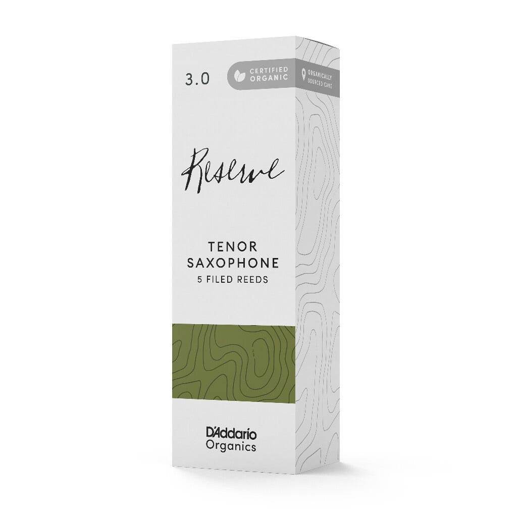 D'ADDARIO ODKR0530 #3 Organic Reserve Tenor Saxophone Reeds, 5-pack - Ray's Midbell Music