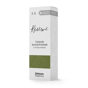 D'ADDARIO ODKR0530 #3 Organic Reserve Tenor Saxophone Reeds, 5-pack - Ray's Midbell Music