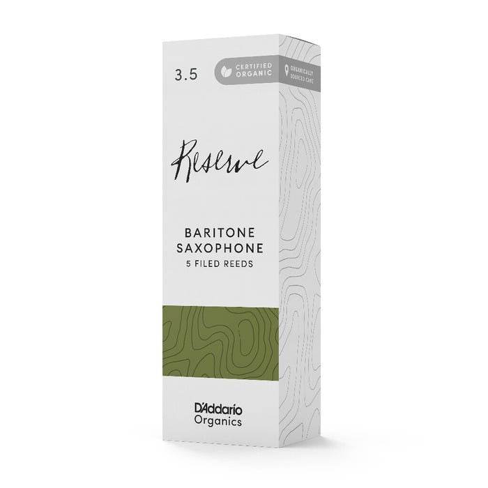 D'ADDARIO ODLR0535 #3.5 Organic Reserve Bari Sax Reeds, 5-pack - Ray's Midbell Music