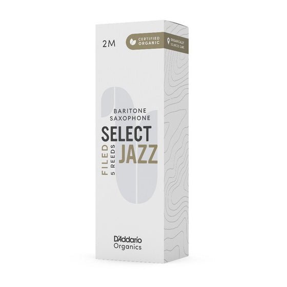 RICO JAZZ SELCT ORSF05BSX2M #2M Organic Select Jazz Filed Bari Saxophone Reeds, 5-pack