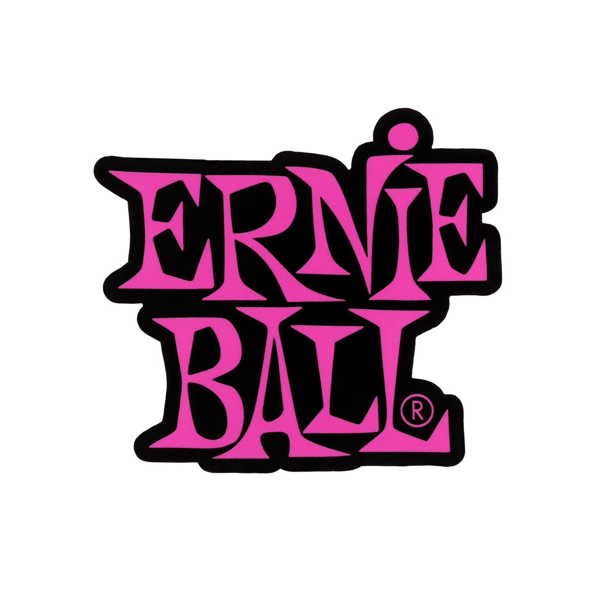 ERNIE BALL P04032 Stacked Logo Sticker - Pink