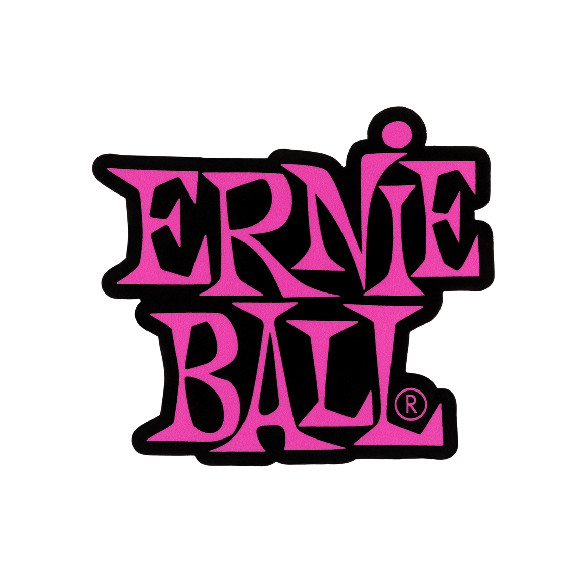 ERNIE BALL P04032 Stacked Logo Sticker - Pink
