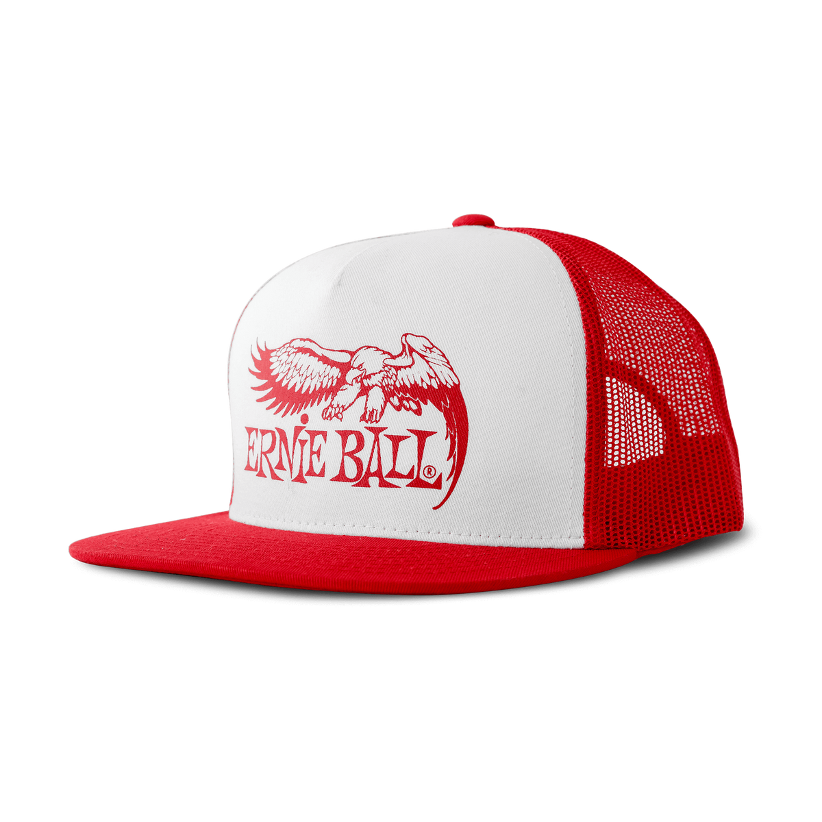 ERNIE BALL P04160 Eagle Red w/ White Front & Red Logo Hat