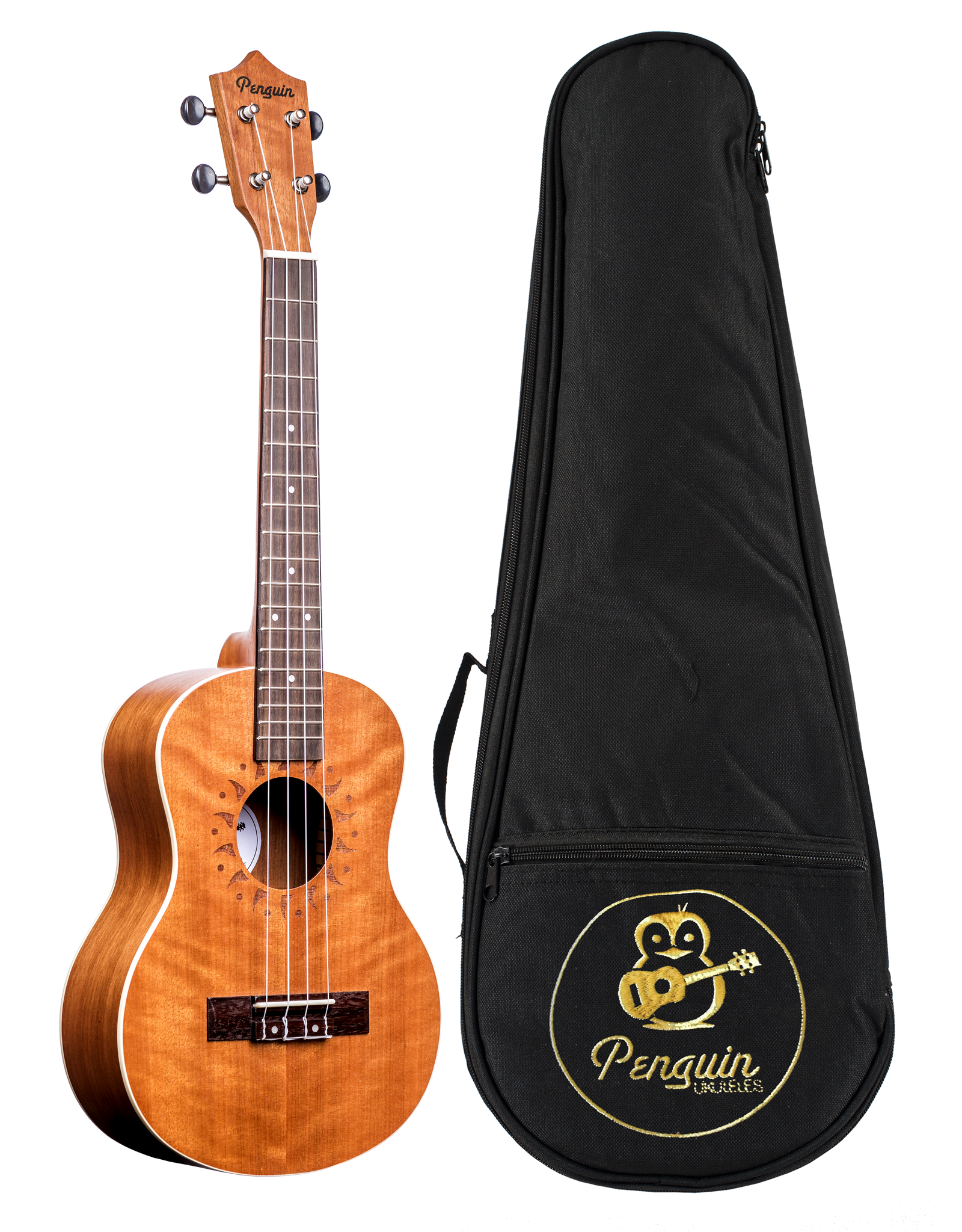 Amahi PGUKMT Penguin Mahogany Tenor Ukulele w/ Padded Bag