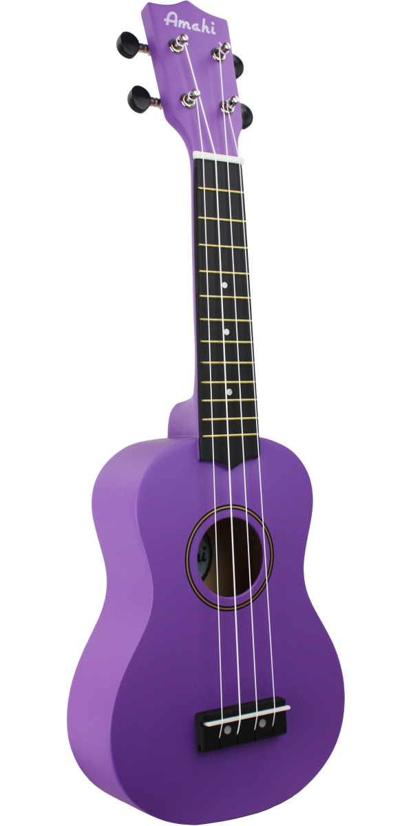 Amahi PNUKPU Panda Soprano Ukulele w/ Bag (Lavender)