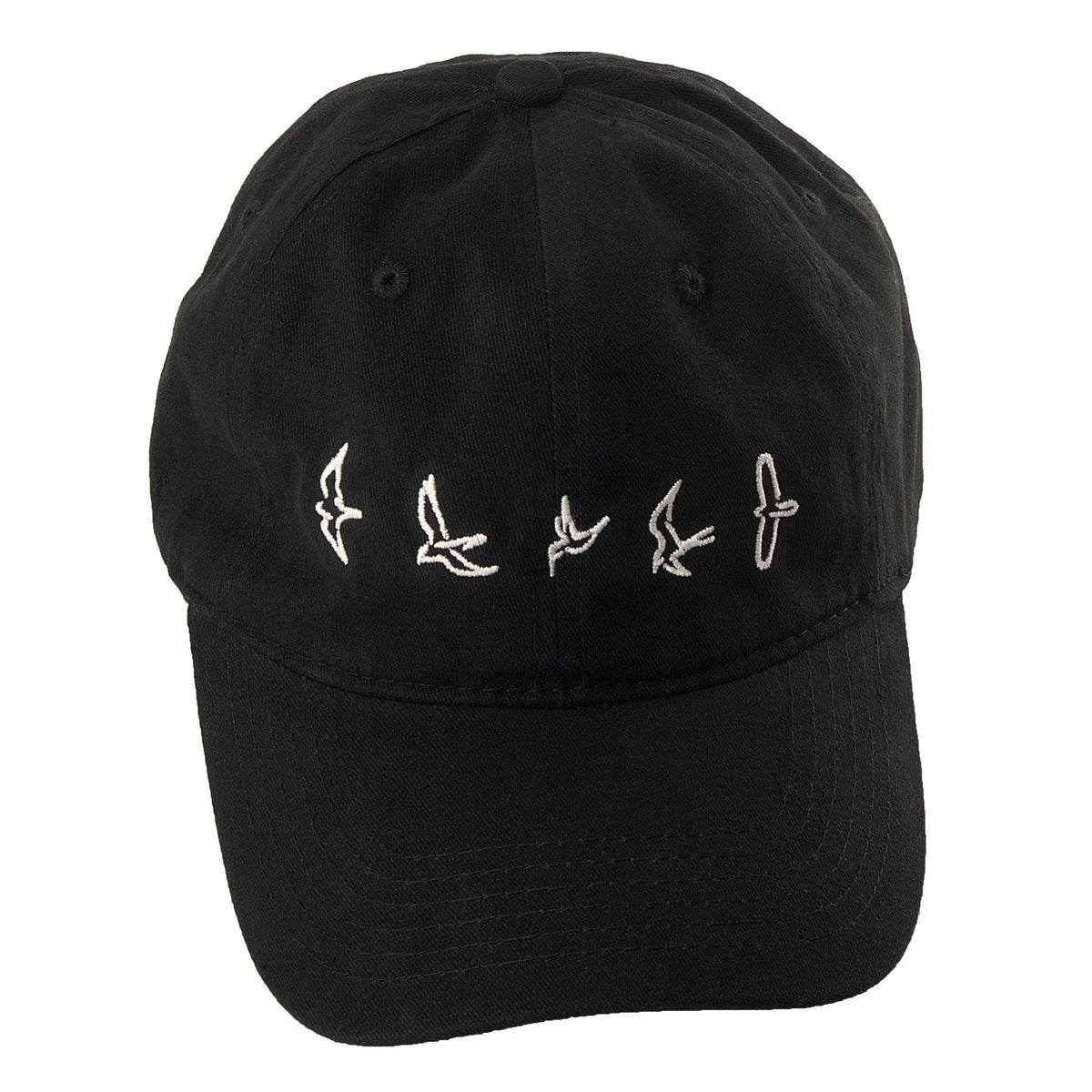 PRS 100104001001 Low Profile Baseball Hat, Birds Logo, Black - Ray's Midbell Music