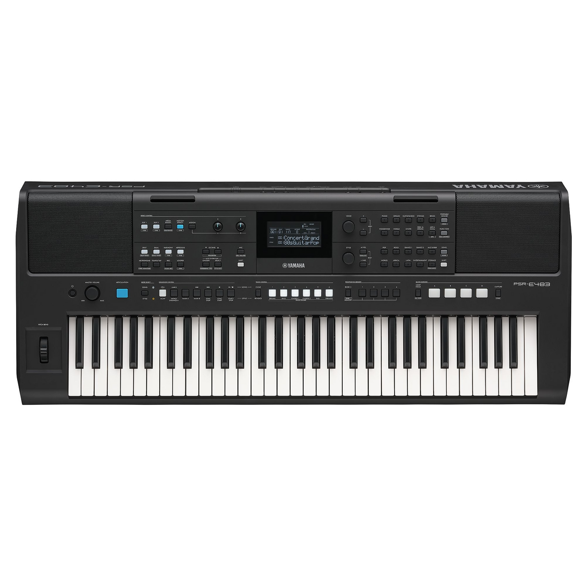 YAMAHA PSRE483 61-Key Portable Keyboard. Includes PA150 Power Adapter