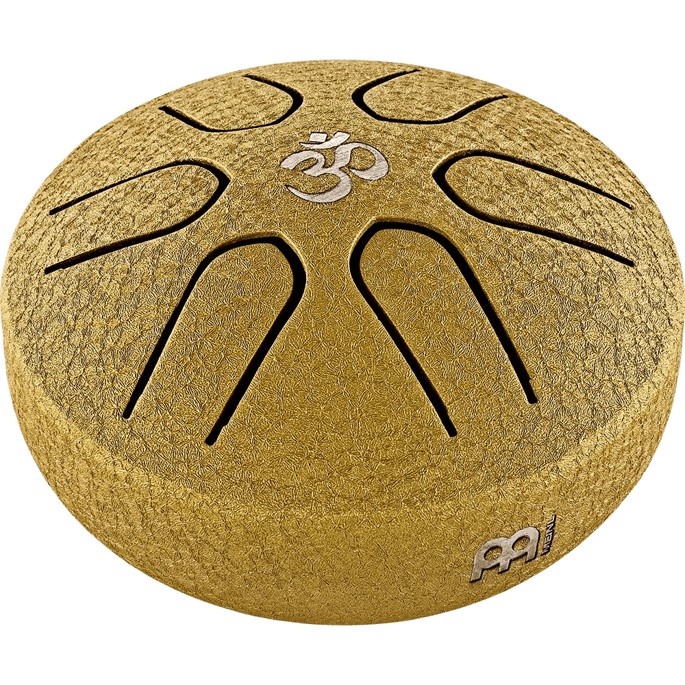 MEINL PERCUSSN PSTD3GOM Pocket Steel Tongue Drum, A Major (Gold) - Ray's Midbell Music