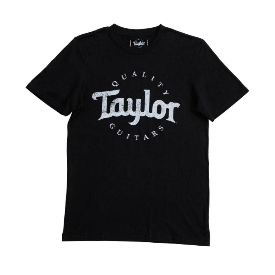 Taylor 15856 Basic Black Aged Logo T-Shirt - S - Ray's Midbell Music