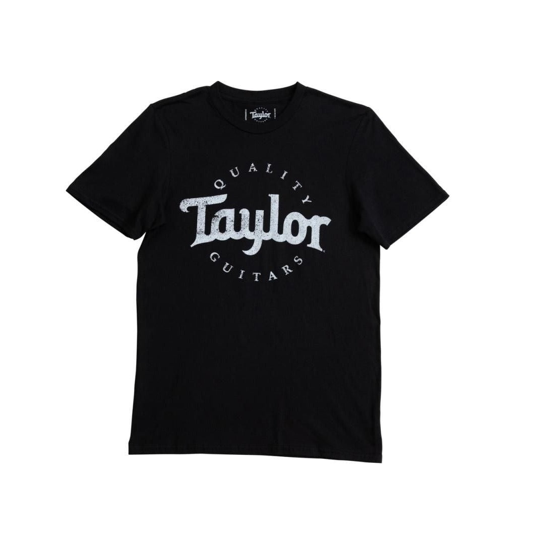 Taylor 15861 Basic Black Aged Logo T-Shirt - XXXL