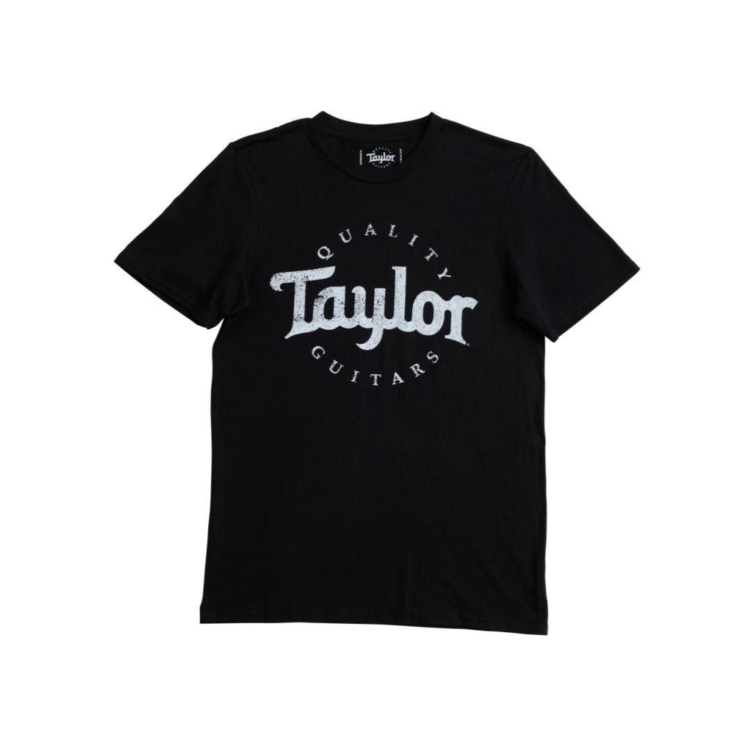 Taylor 15857 Basic Black Aged Logo T-Shirt - M
