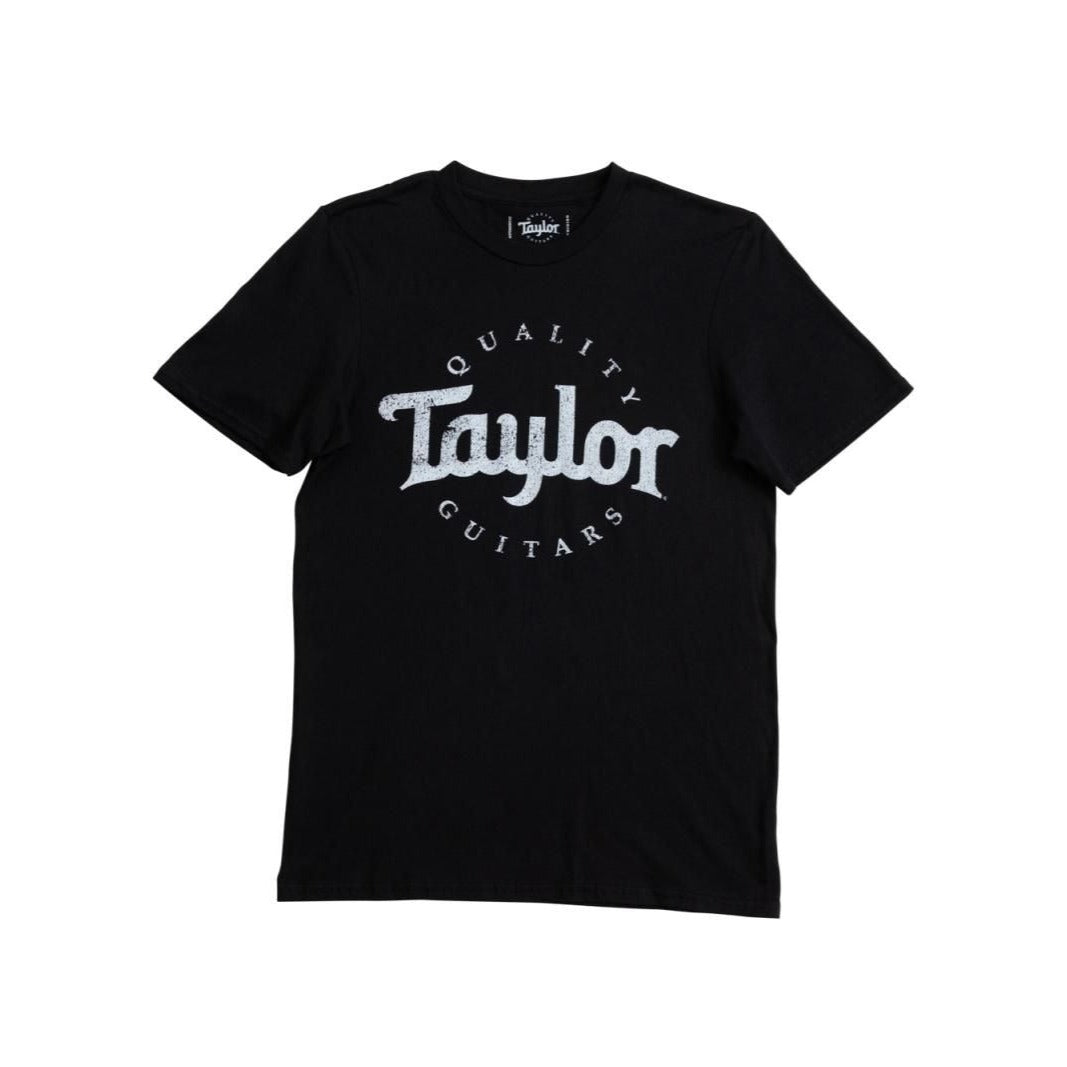 Taylor 15860 Basic Black Aged Logo T-Shirt - XXL