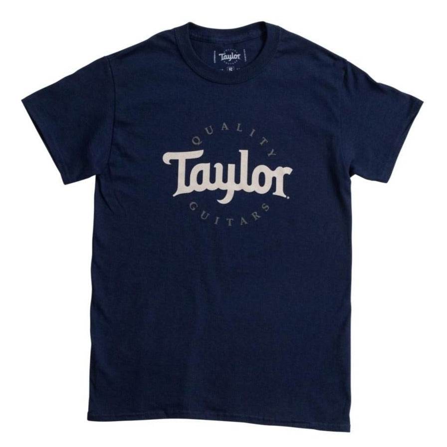 Taylor 16544 Mens Two-Color Logo Shirt, Navy- Small - Ray's Midbell Music