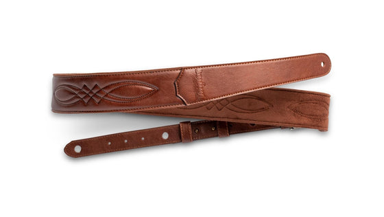 Taylor 420120 2" Brown Vegan Leather Guitar Strap