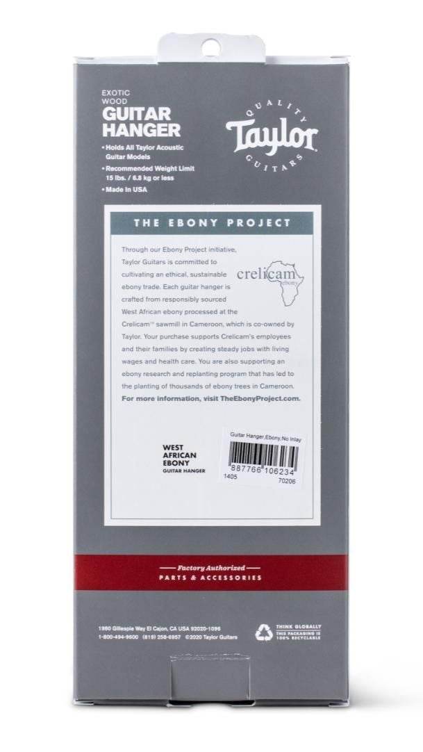 Taylor 70206 Ebony Guitar Hanger, No Inlay - Ray's Midbell Music