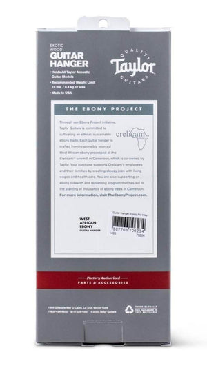 Taylor 70206 Ebony Guitar Hanger, No Inlay - Ray's Midbell Music