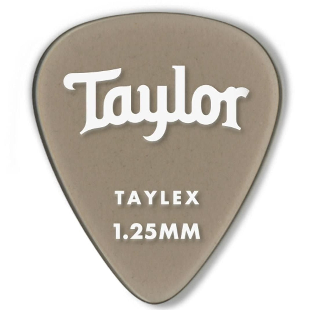 Taylor 70714 1.25mm 351 Taylex Picks,Smoke Grey, 6-Pack