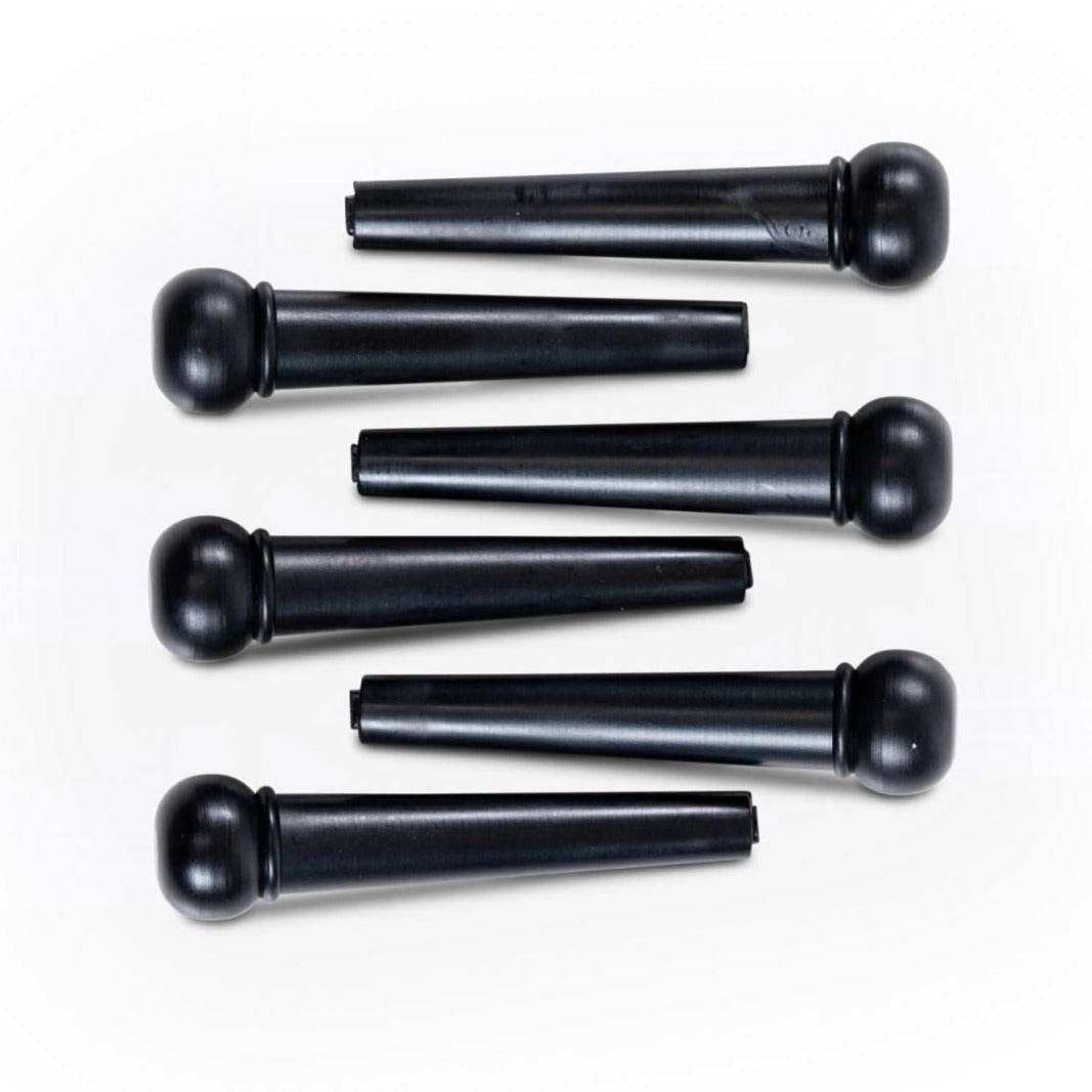 Taylor 7250 Bridge Pins 6 Pack Ebony - Ray's Midbell Music