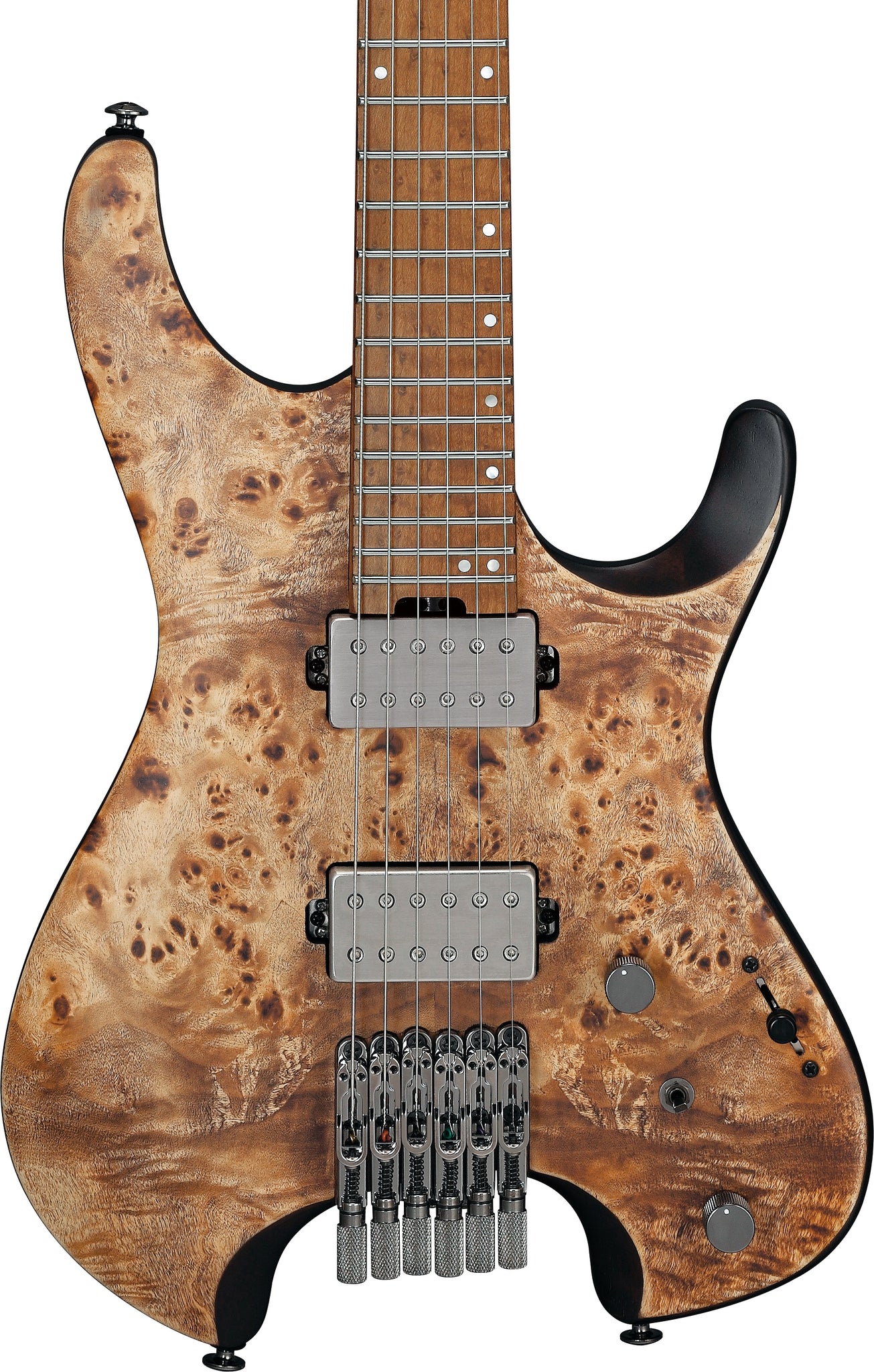 Ibanez Q52PBABS Q Series Headless Double Cut Electric Guitar W/Gig Bag (Antique Brown Stained)