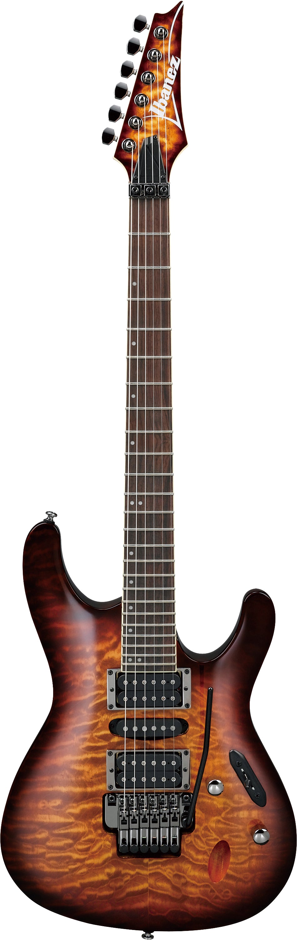 Ibanez S670QMDEB S Series Double Cut Electric Guitar (Dragon Eye Burst)