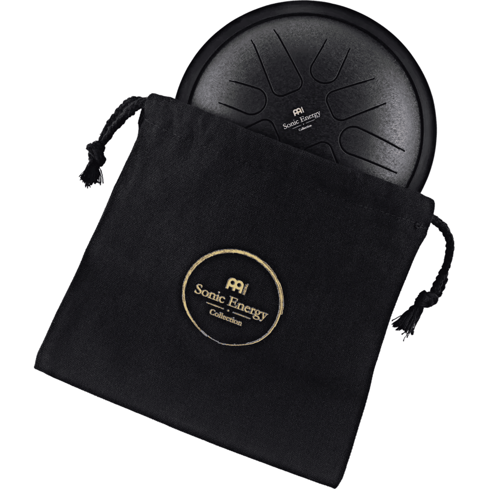 MEINL PERCUSSN SSTD1BK Small Steel Tongue Drum, F Minor, Black - Ray's Midbell Music