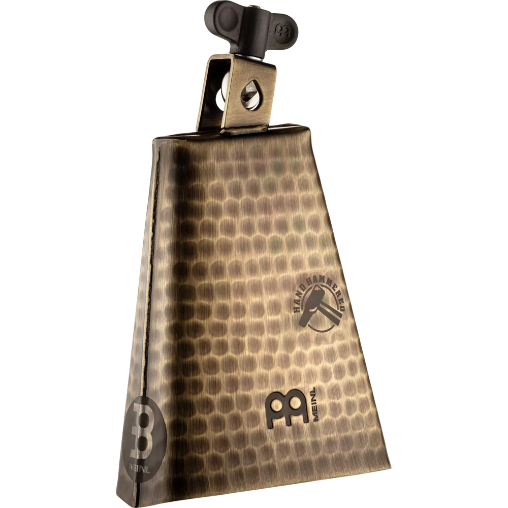 MEINL PERCUSSN STB625HHG 6 1/4" Hammered Cowbell, Hand brushed gold