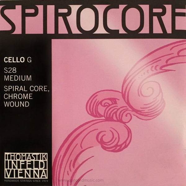 THOMASTIK S28 4/4 Spirocore Cello G Chrome String - Ray's Midbell Music