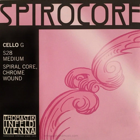 THOMASTIK S28 4/4 Spirocore Cello G Chrome String