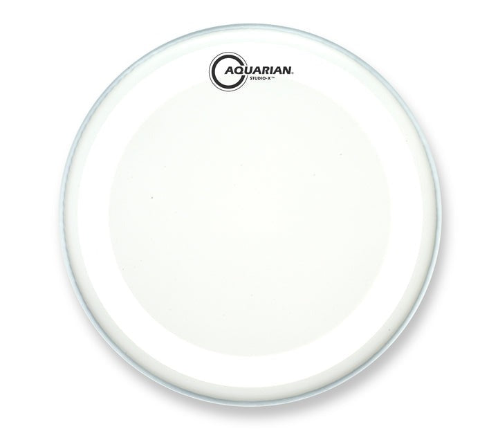 AQUARIAN TCSX16 16" Studio-X White Coated Single Ply Drumhead w/ X Ring